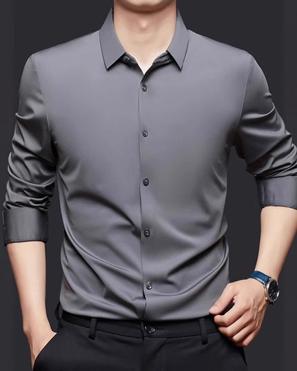 Seamless High Elastic Long Sleeve Anti-wrinkle Shirt