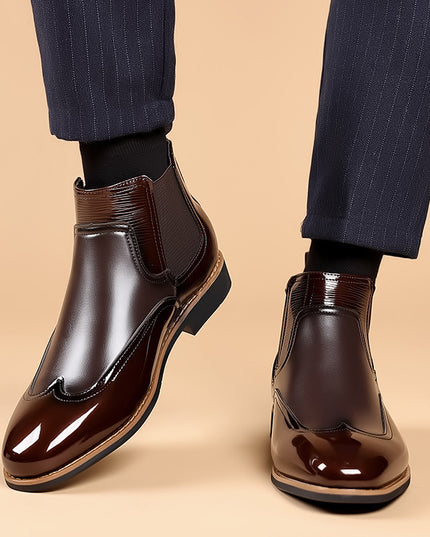 Men's Color Block Chelsea Boots