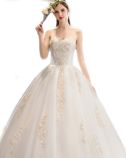 Bride Long-sleeved Forest Super Fairy Dream Luxury Luxury Starry Sky Trailing