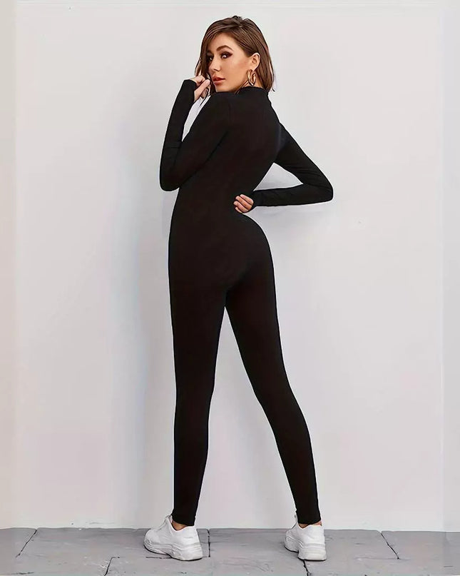 Fashion Stretch Bodysuit Fitness High Waist