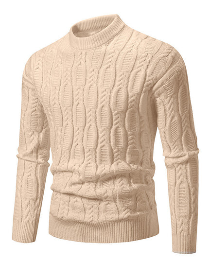 Men's Fashionable Warm Casual Round Neck Sweater