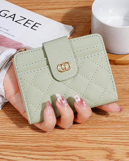 Women's Wallet Classic Style Embroidery Thread Multi-card-slot Coin Purse Women