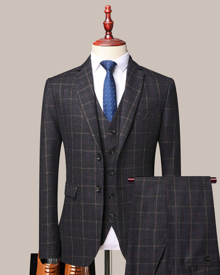 Young And Middle-aged Men's Three Piece Suit