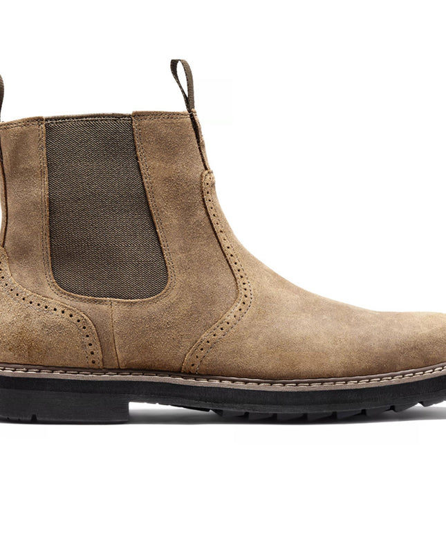 Handmade Frosted Set Feet High-top Men's Boots Casual Black