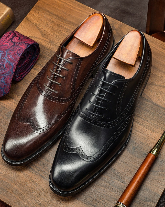 Men's Business Suits Oxford Brogue Shoes