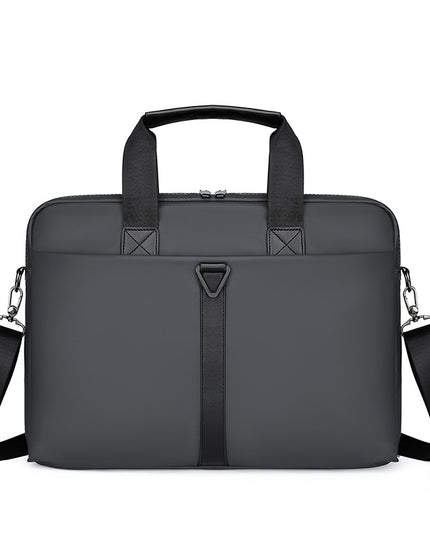 Men's PU Portable Oblique Span Business Briefcase Large Capacity Travel