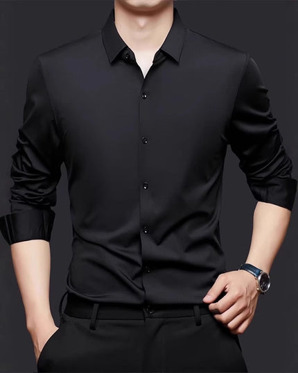 Seamless High Elastic Long Sleeve Anti-wrinkle Shirt