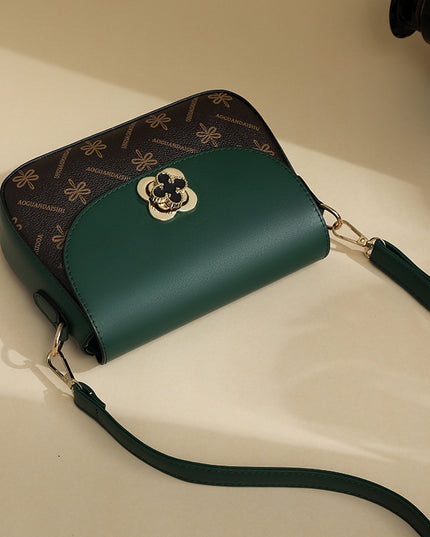 Women's Printed Contrast Color Small Bag