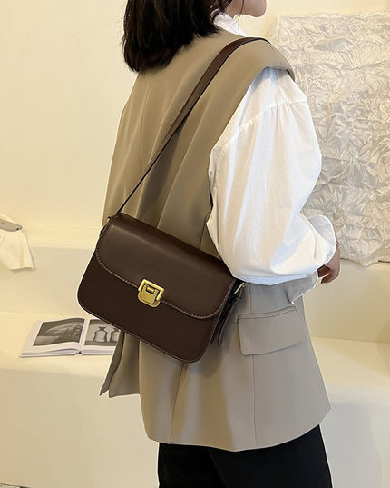 High-grade Women's Niche Texture One-shoulder Underarm Small Square Bag
