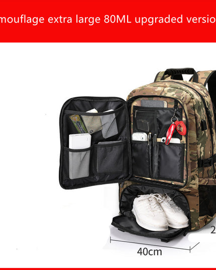 Extra Large Travel Bag Men's Outdoor Mountaineering Leisure Super Large Capacity Travel Shoulders
