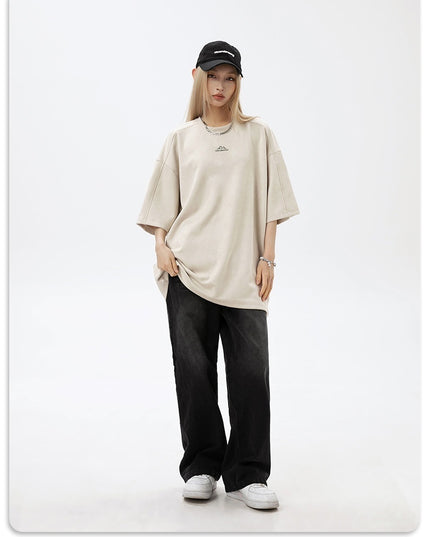 Women's Summer Loose-fit Embroidered Short-sleeved T-shirt