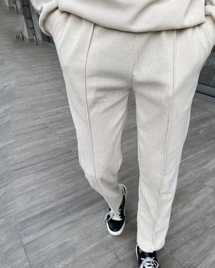 Men's European And American Simple Casual Sweatshirt Outfit