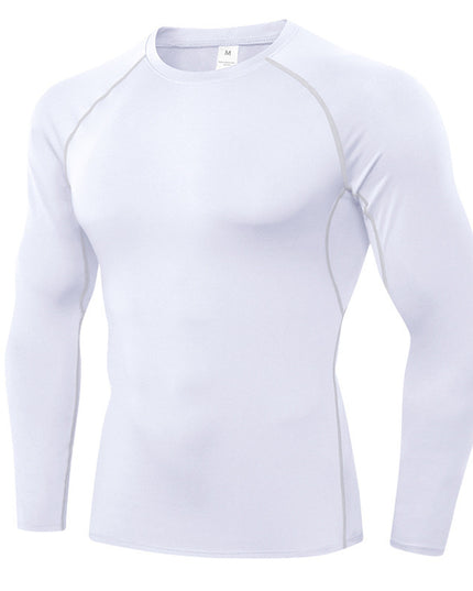 Workout Clothes Men's Long Sleeve Quick-drying High Elastic Tights