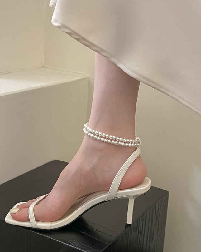 Mermaid Pearl Grace All-match Stiletto Heel Women's High Heels