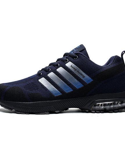 Breathable Men's Casual Shoes Flying Woven Foreign Trade Air Cushion Fitness Sports Running Shoes