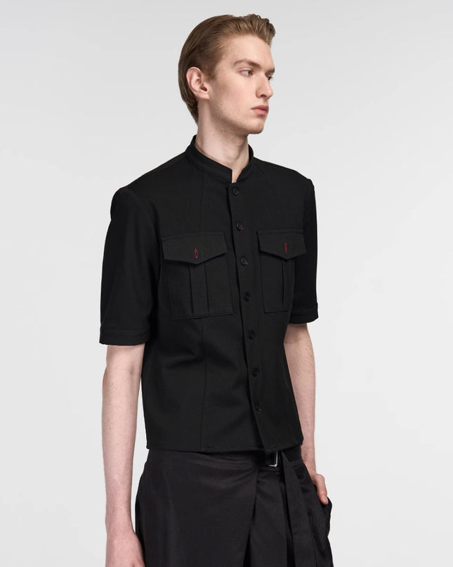Handmade Red Eye Hunting Suit Half Sleeve Shirt