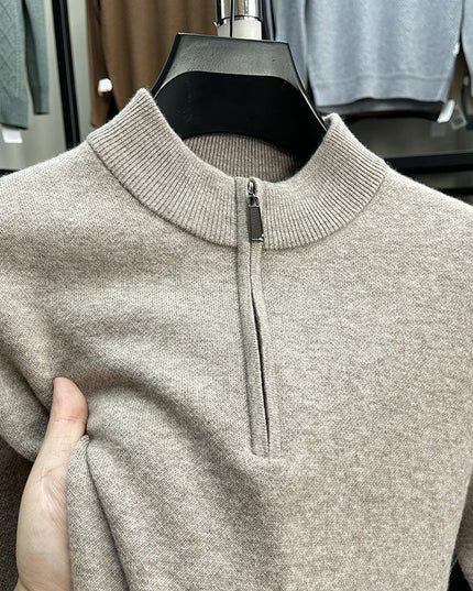 Casual Half Zipper Thermal Knitwear Coat
