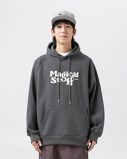 Letter Print Sweatshirt Loose Street Coat For Men And Women