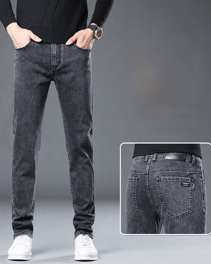 Versatile Stretch Slim Straight Men's Jeans