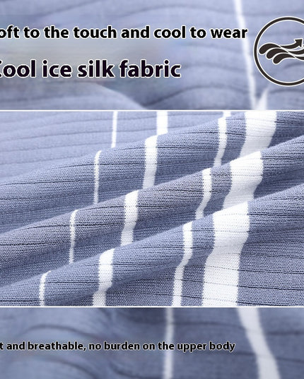 Ice Silk Short Sleeve High-grade Business Style