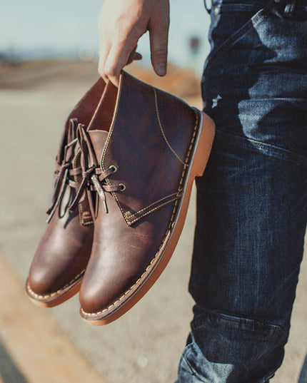 Men's Outdoor Retro Low Top Cowhide Martin Boots