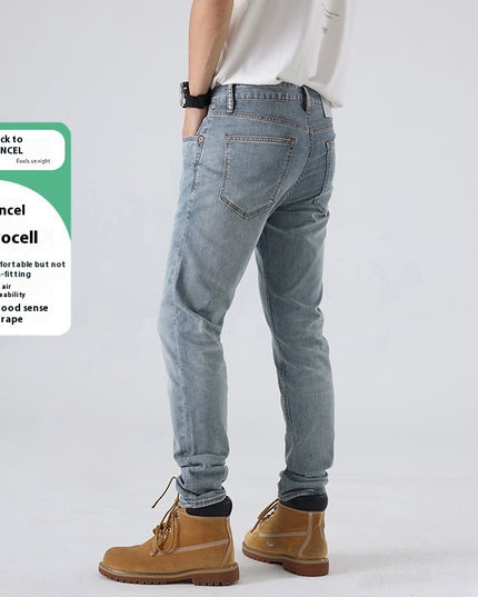 Slim-fitting Straight Pants European Station Casual Pants