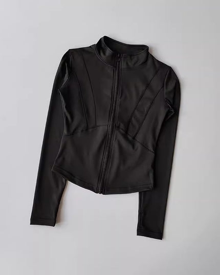 Stand Collar Jacket Thin Fitness Top Yoga Clothes Long Sleeve