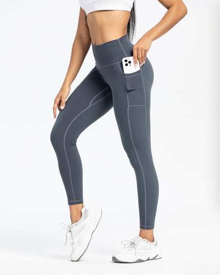 Women's Slim-fit Pocket High Waist Workout Sports Yoga Pants