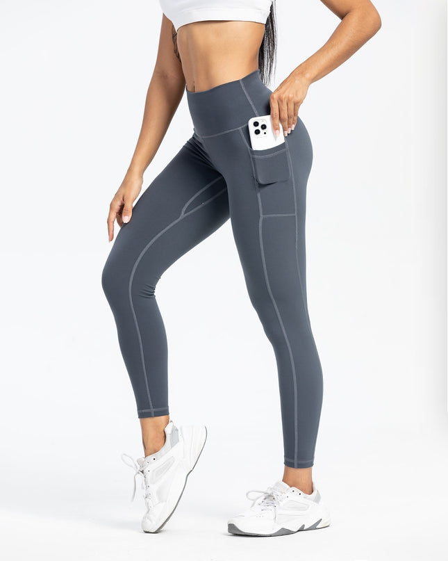 Women's Slim-fit Pocket High Waist Workout Sports Yoga Pants