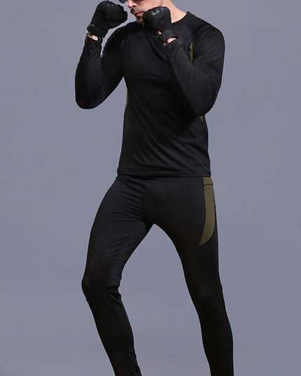 Sports Workout Clothes Thermal Underwear Suit For Men