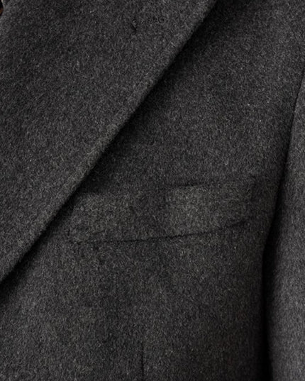 Double Breasted Coat Wool Atmospheric Field Coat