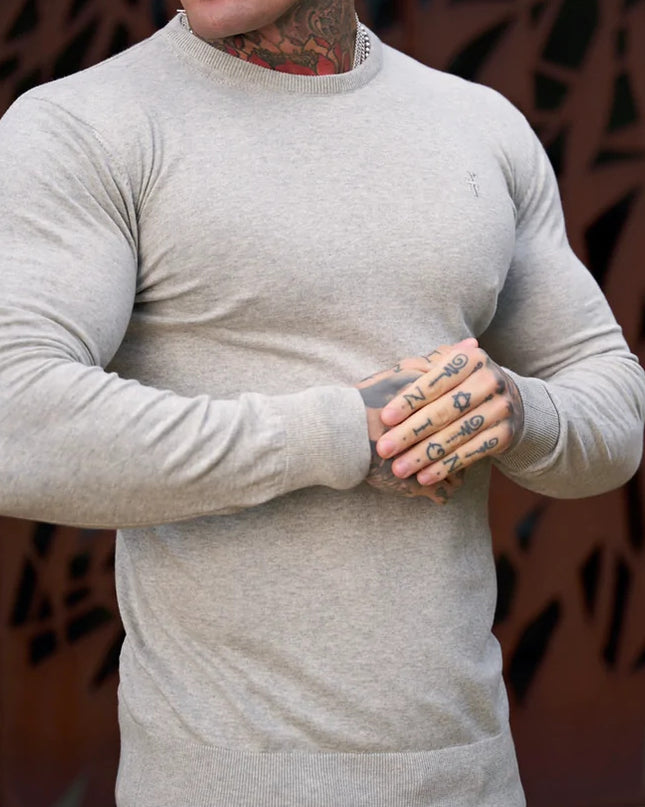 Men's Knitted Embroidered T-shirt