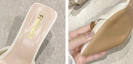 Women's Pointed-toe Stiletto Sandals And Slippers