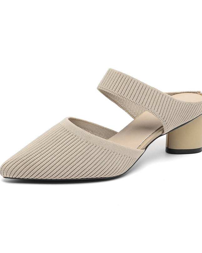 Casual Simple Pointed Toe Shallow Mouth Women's High Heels