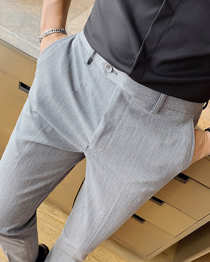 Thin Men's Slim Fit Suit Pants Fashion