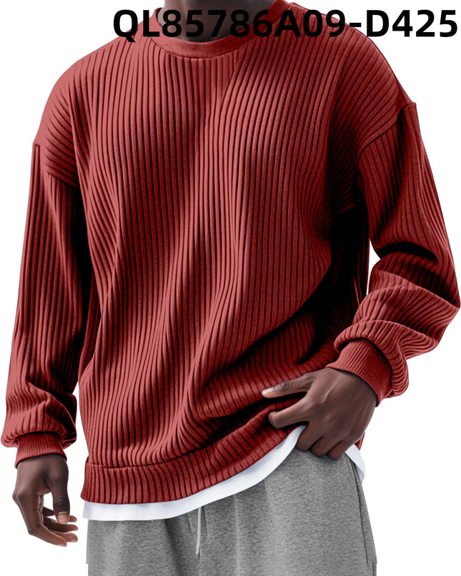 Men's Loose Trendy Long Sleeve Round Neck Top