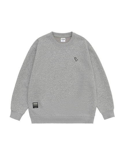 Casual Loose Men's Simple Solid Color Round Neck Sweater