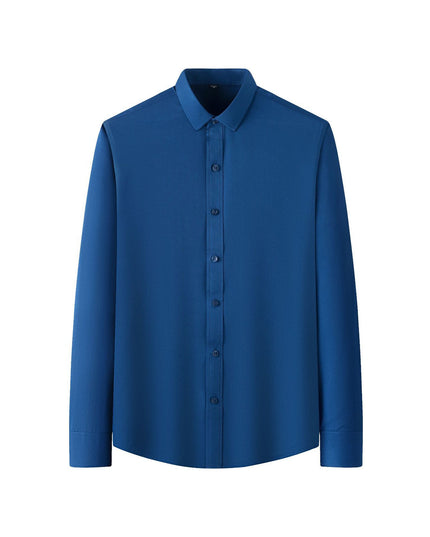 Plus Size Full Elastic Force Shirt Men's Long Sleeve