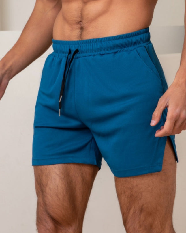 Men's Mesh Quick-drying Breathable Shorts Solid Color