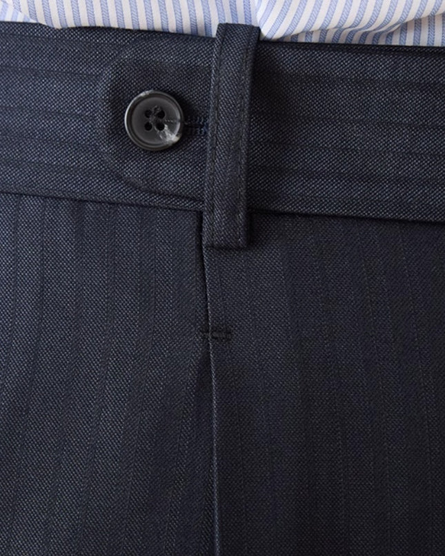 Business Casual Gentry Striped Straight High-waisted Trousers