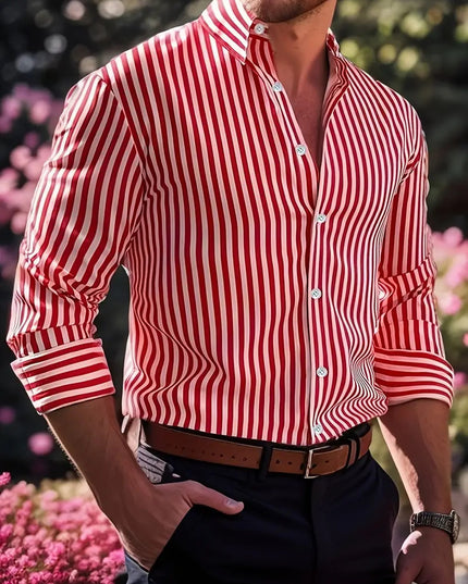Long Sleeve Shirt Creative Element 3D Digital Printed Shirt