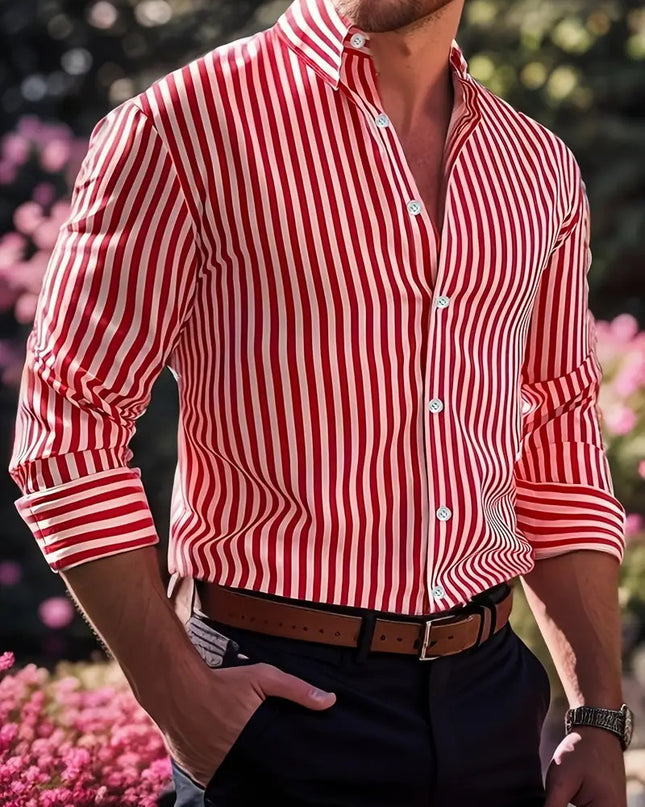 Long Sleeve Shirt Creative Element 3D Digital Printed Shirt