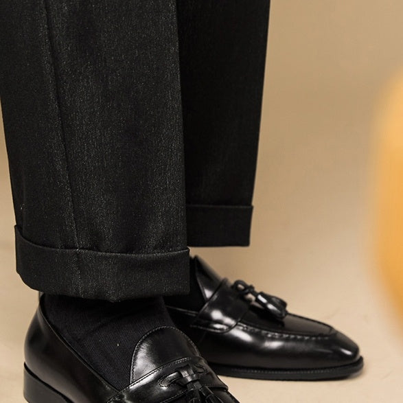 European And American Business Casual Tassel Loafers