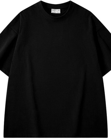 Thickened Cotton Short-sleeved Drop-shoulder T-shirt Bottoming Shirt Top