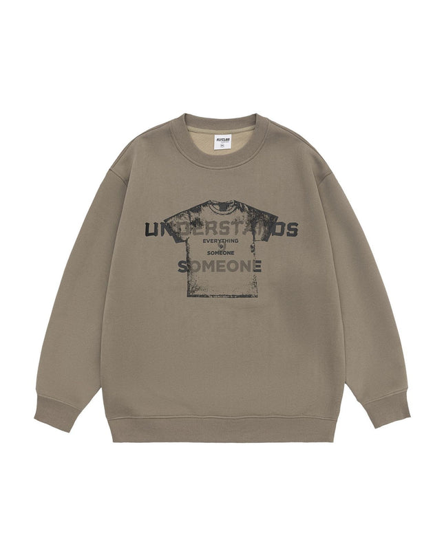 Design Sense Printed Crew Neck Sweatshirt Men