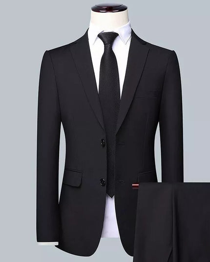 Suit Set Three-piece Set Men's Korean Style Slim Fit Business