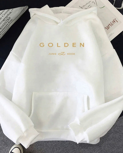 Golden Pattern Printed Sweater Spring And Autumn Leisure