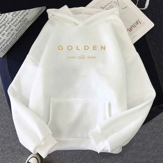Golden Pattern Printed Sweater Spring And Autumn Leisure