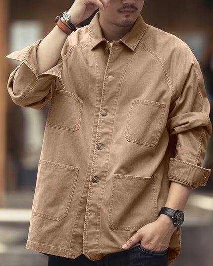 Versatile Casual Denim Jacket For Men