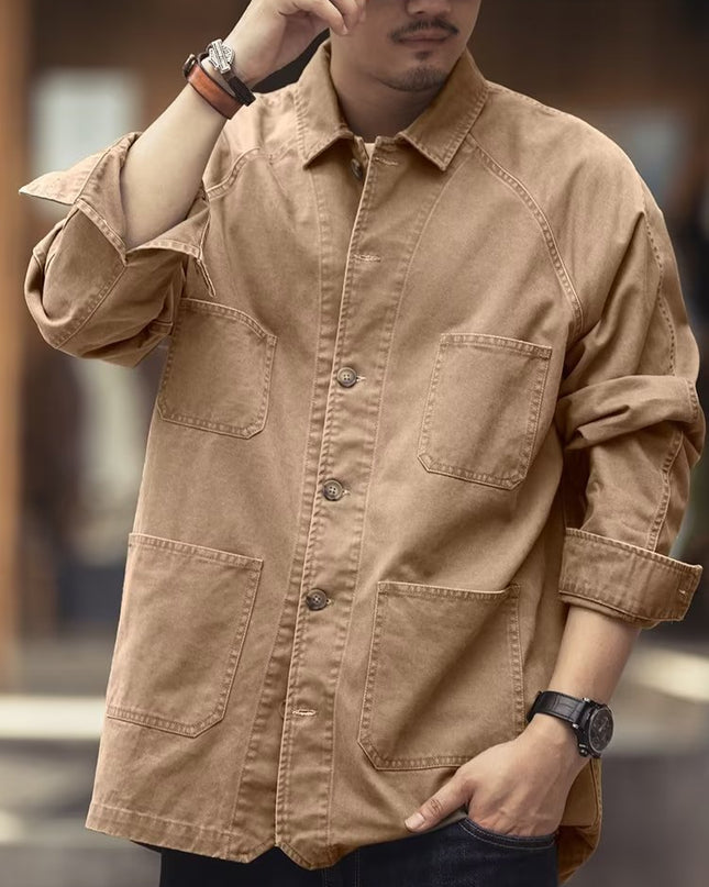Versatile Casual Denim Jacket For Men